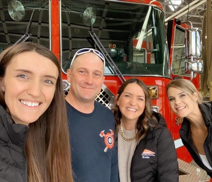 SERVPRO Marketing Team visiting a local fire station